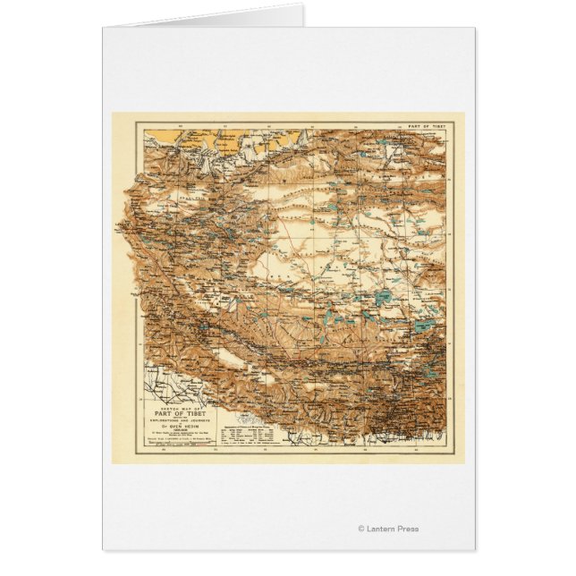 TibetCarte panoramiqueTibet (Devant)