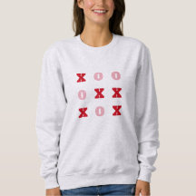Tic-Tac-Toe Hugs and Kisses Valentines Sweatshirt