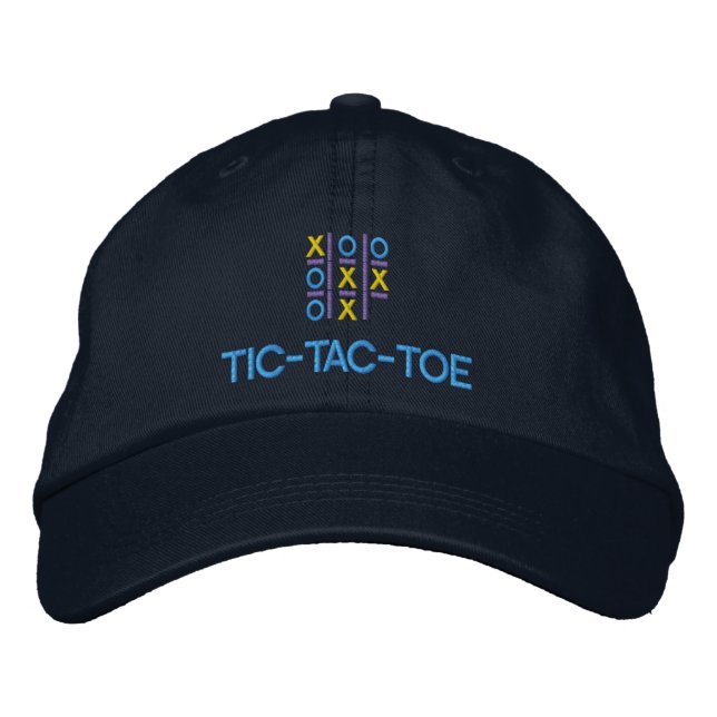 TIC-TAC-TOE Jeu Casquette brodé (Devant)