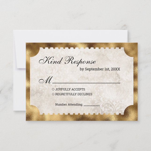 Ticket cinéma vintage RSVP (Devant)