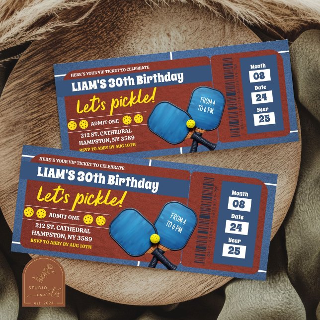 Ticket d'anniversaire adulte pour le tournoi de pi (Créateur téléchargé)