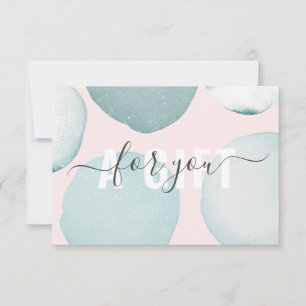 Ticket de cadeau moderne Glitzer