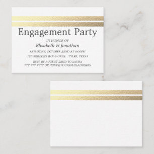 Ticket de la partie d'engagement Chic Gold Foil