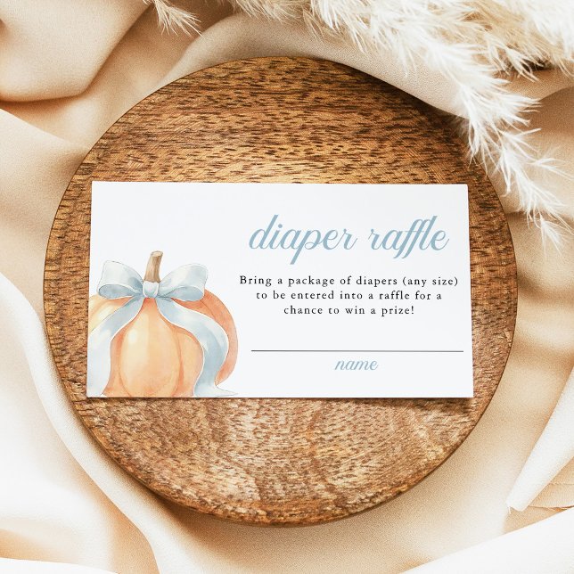 Ticket de tombola de couche pour Baby Shower Blue  (Créateur téléchargé)