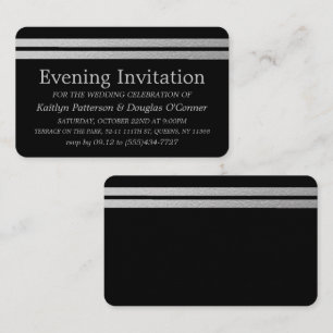 Ticket d'événement soirée en argent chic