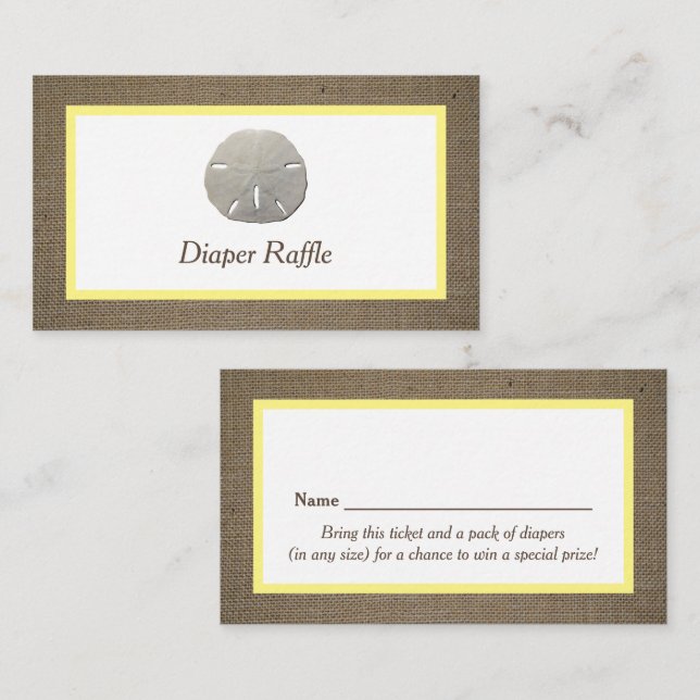 Ticket Dollar Sable & Burlap Diaper (Devant / Derrière)