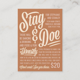 Ticket Honnêtement Stag & Doe