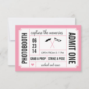 Ticket pour accessoires de photomaton Moustache et