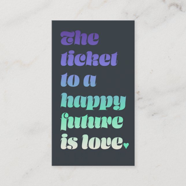 Ticket to Love  (Devant)