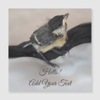 Tidi mon oiseau le Parus carte magnétique majeure
