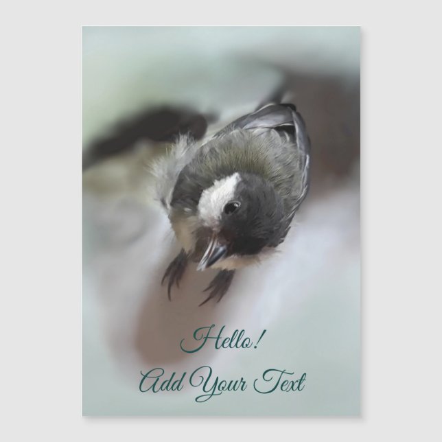 Tidi mon oiseau le Parus carte magnétique majeure (Devant)
