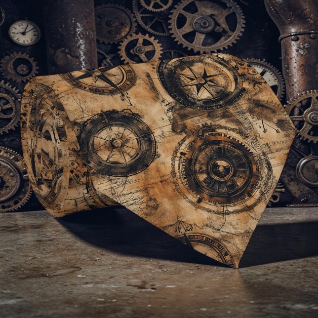 Tie cravate personnalisé Steampunk Industriel (Créateur téléchargé)