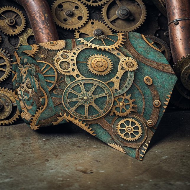 Tie cravate personnalisé Steampunk Industriel (Créateur téléchargé)
