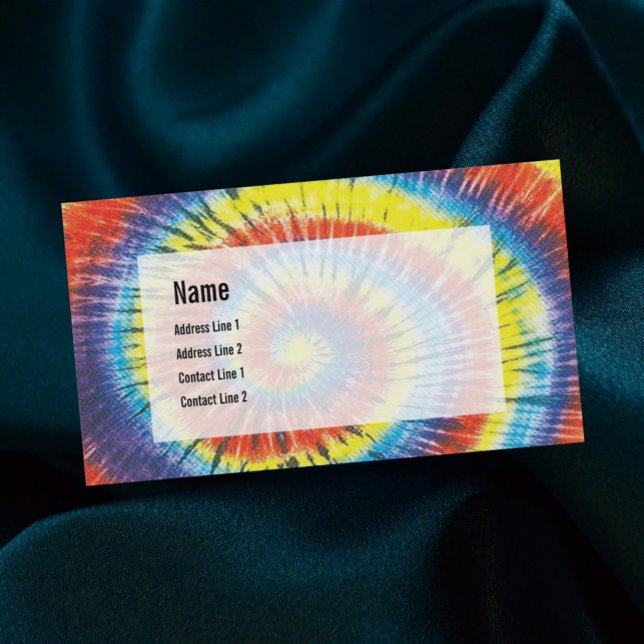 Tie Dye Carte de visite (Créateur téléchargé)