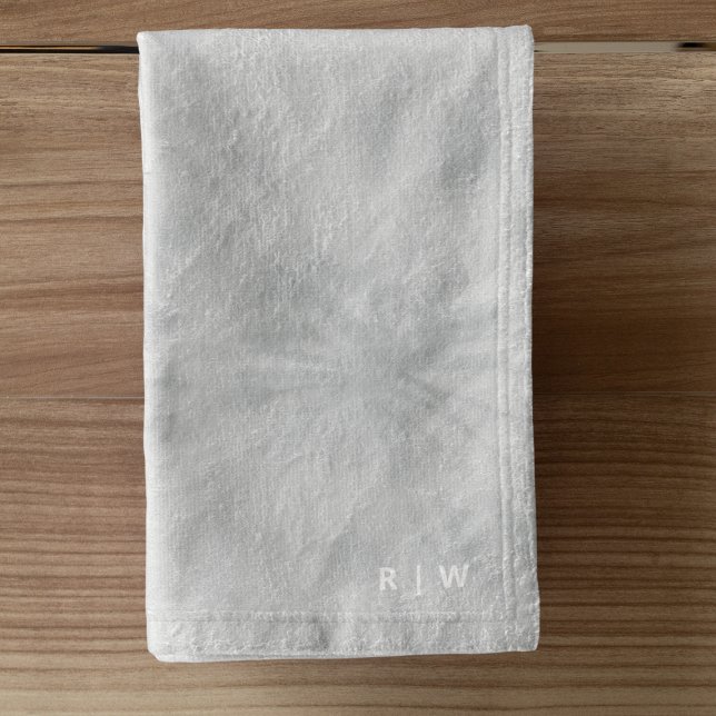 Tie Dye | Monogramme gris minimaliste moderne (Créateur téléchargé)