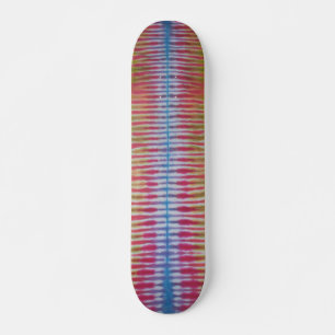 Tie Dye Skateboard - Bleu Stripe