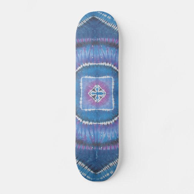 Tie Dye Skateboard - Cercles et Carrés (Recto)