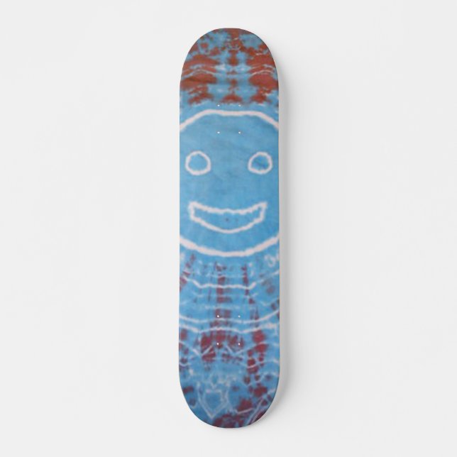 Tie Dye Skateboard - Smiley Face (Devant)