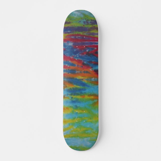 Tie Dye Skateboard - Tiger Stripe (Devant)