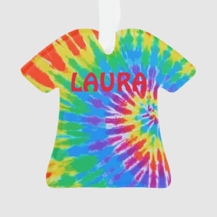 Tie Dye Spiral Arc-en-ciel Ornement