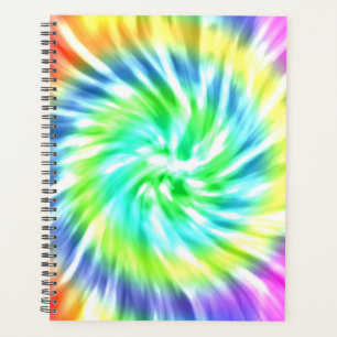 Tie Dye Spiral Planificateur hebdomadaire/mensuel