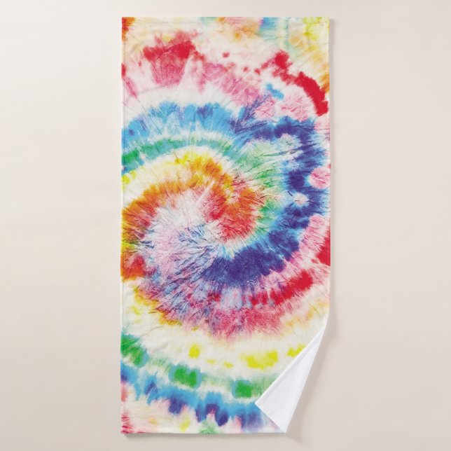  Tie Dye Swirl. Motif de Tiedye sans couture. Fabr (Serviette de bain)