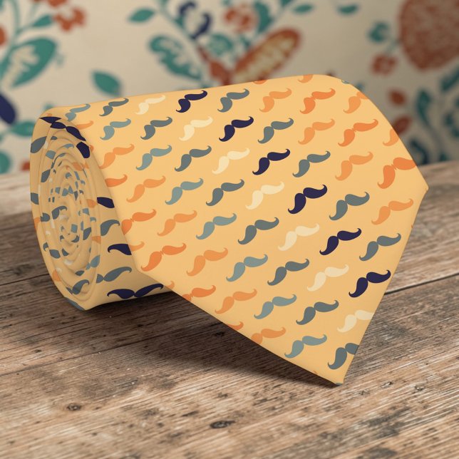 Tied cravate à motif de moustache élégant (Créateur téléchargé)