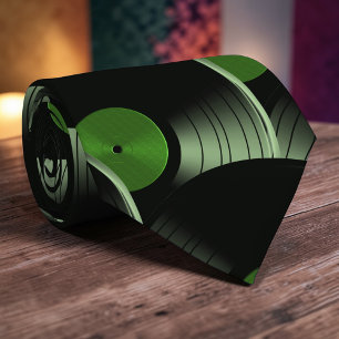 Tied cravate de la culture pop disque vinyle rétro