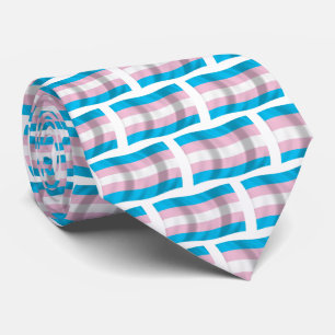 Tied cravate du drapeau de la fierté transgenre