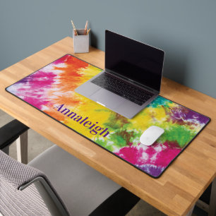 Tiedye arc-en-ciel coloré Nom personnalisé Meilleu