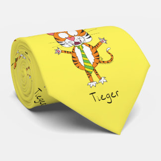 Tieger Tiger Big Chat Drôle Cravate Homme