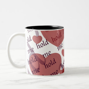 "Tiens-Moi" Mug à motif cœur romantique – T