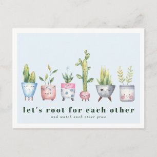 Tient à toi   Carte postale de plantes en pot