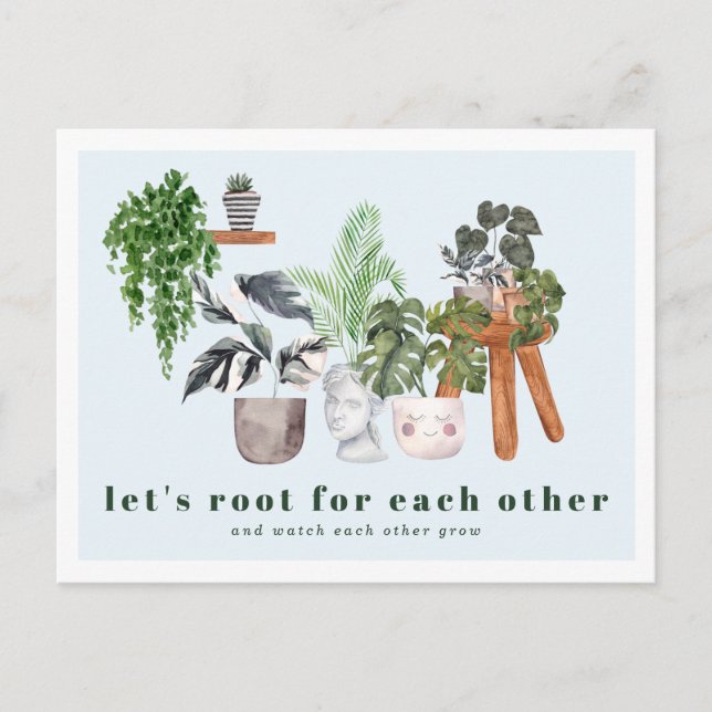 Tient à toi | Carte postale de plantes en pot (Devant)