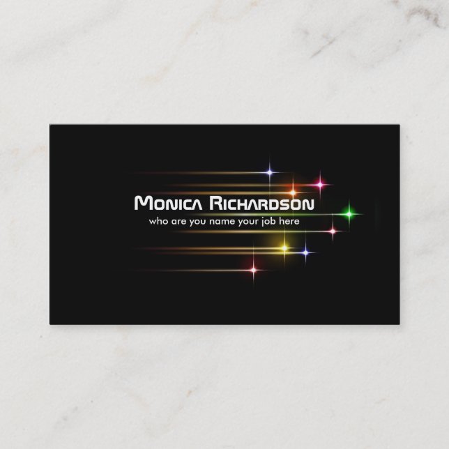 tient le premier rôle le carte de visite moderne (Devant)