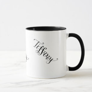 Tiffany répétant la tasse nommée de motif
