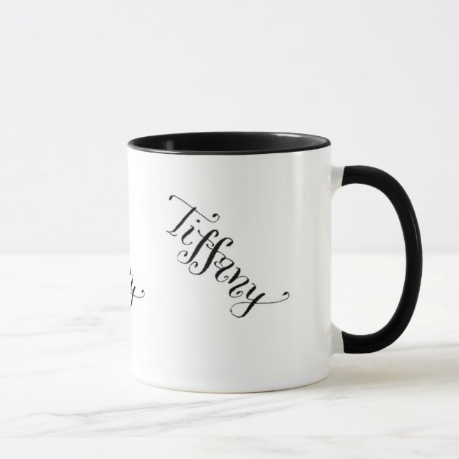 Tiffany répétant la tasse nommée de motif (Droite)