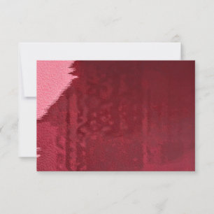Tige rose sur impression rouge