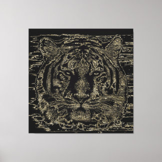 Tiger Beaux Art 3 Toile Enveloppée