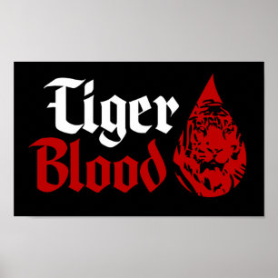 Tiger Blood $19.95 Poster de mur d'art graphique