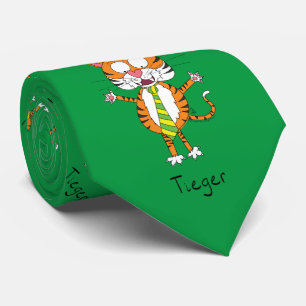 Tiger Cravate mignonne drôle