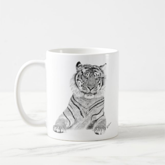 Tiger Design Mug (Gauche)