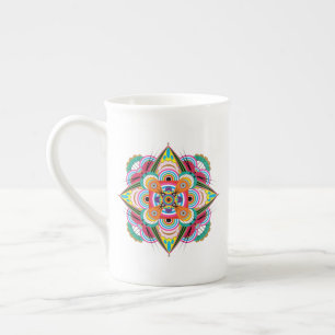 Tiger Dragon Mandala Bone China Mug