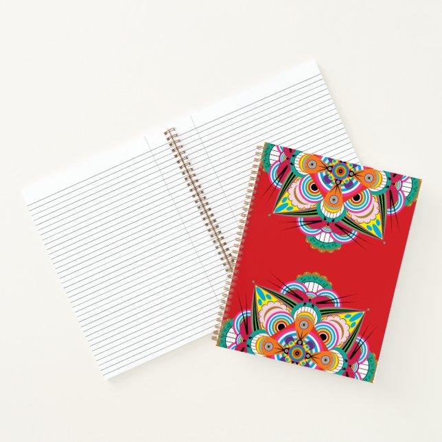 Tiger Dragon Mandala Carnet 8,5x11 (Intérieur)