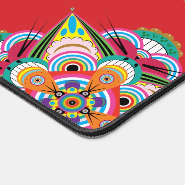 Tiger Dragon Mandala Desk Mat (Coin)