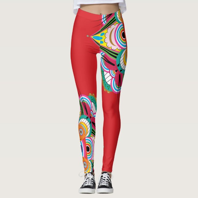 Tiger Dragon Mandala Leggings (Devant)