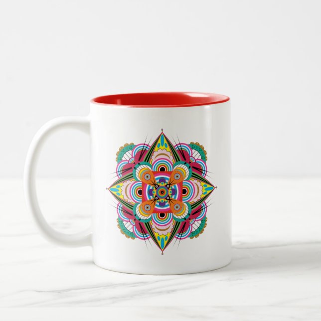 Tiger Dragon Mandala Mug (Gauche)