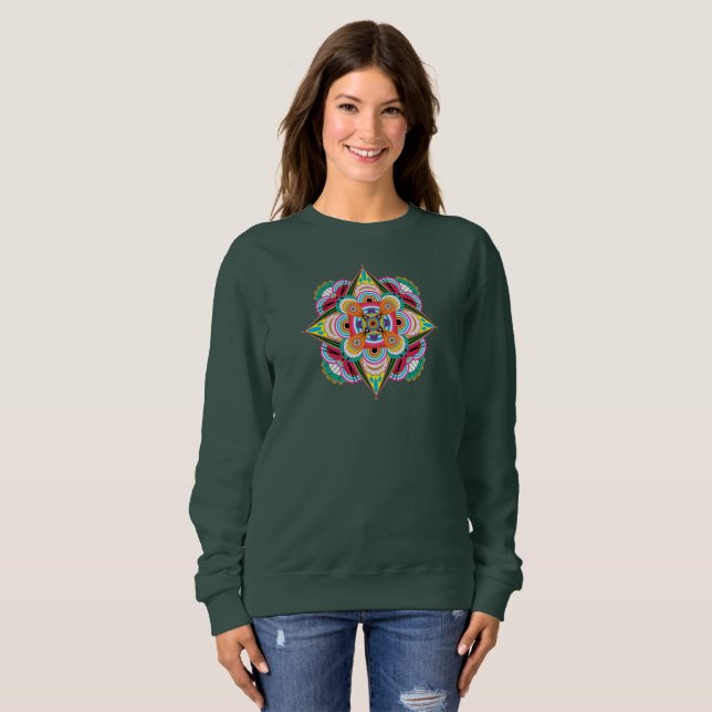 Tiger Dragon Mandala Sweatshirt (Devant entier)