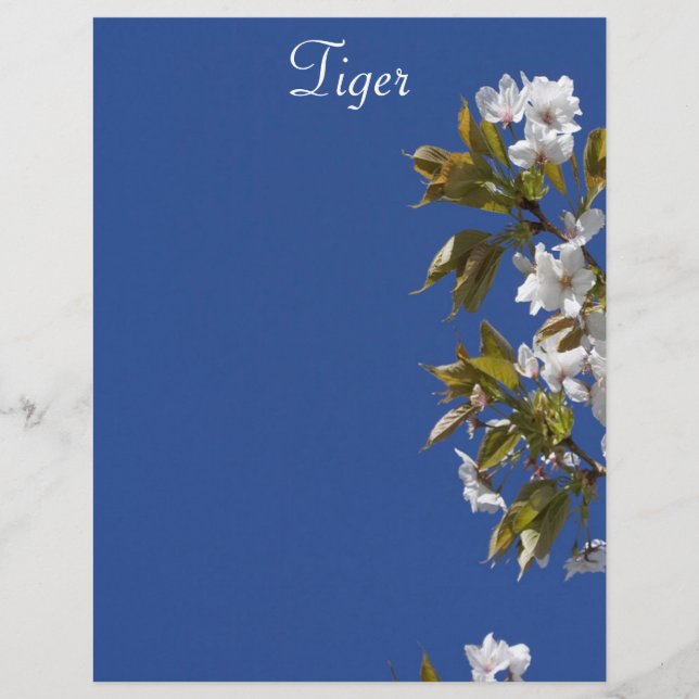 Tiger en tête de lettre (Devant)