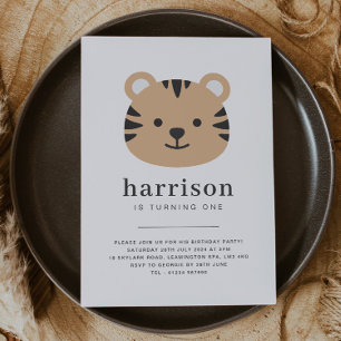 Tiger Face - Invitation d'anniversaire